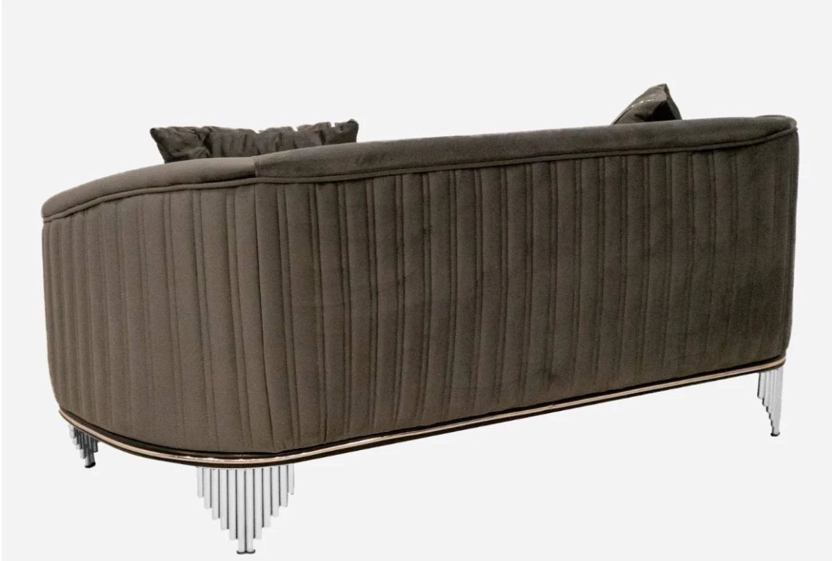 MATILDA 3+2 FABRIC SOFA SET – GREY