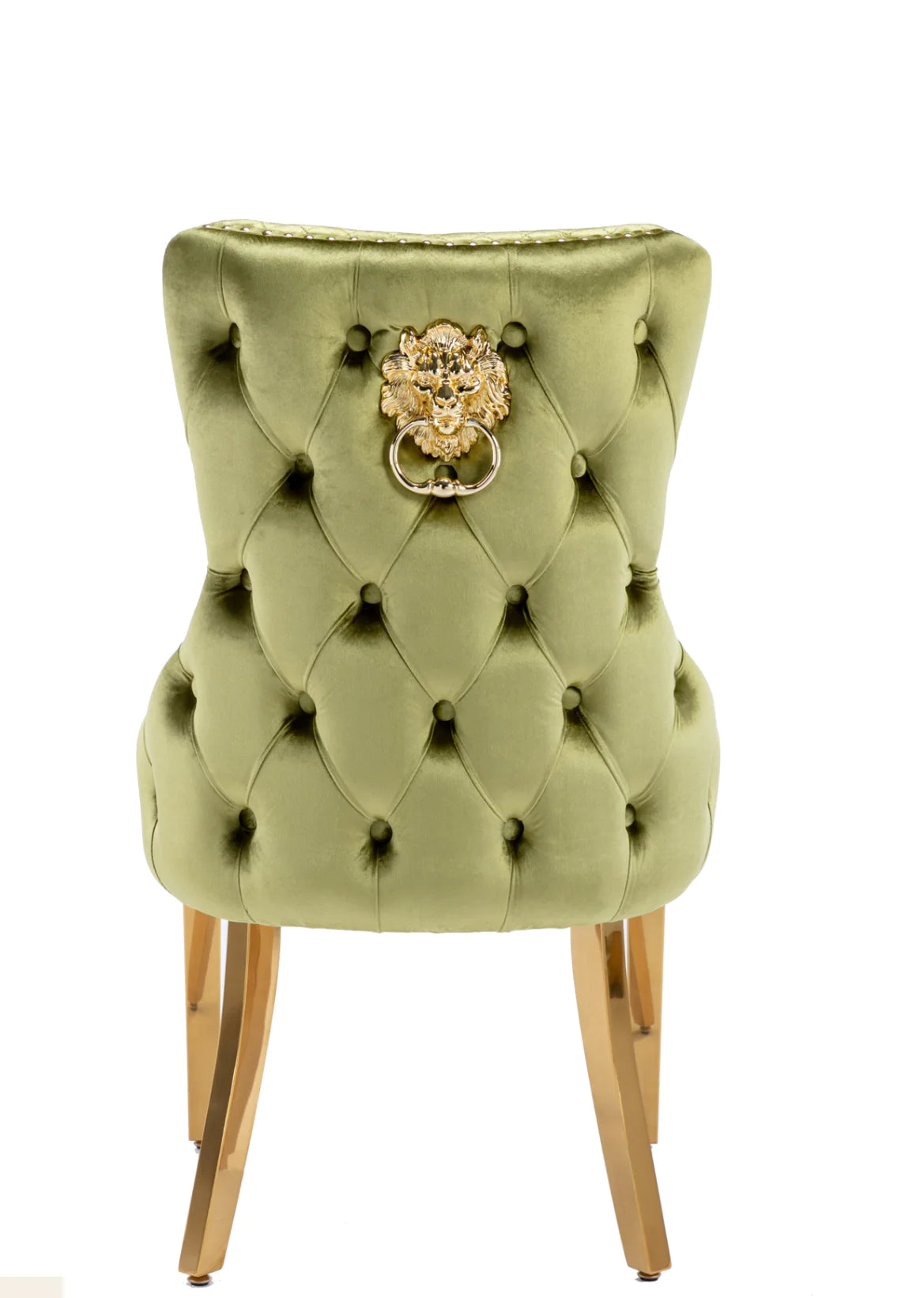 Victoria Dining Chair Green & Gold Dining