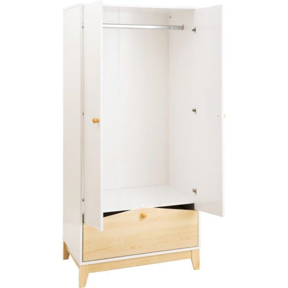 Cody 2 Door 1 Drawer Wardrobe