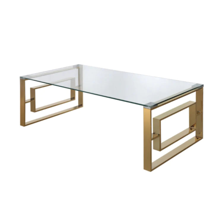 Apex Gold Metal Coffee Table