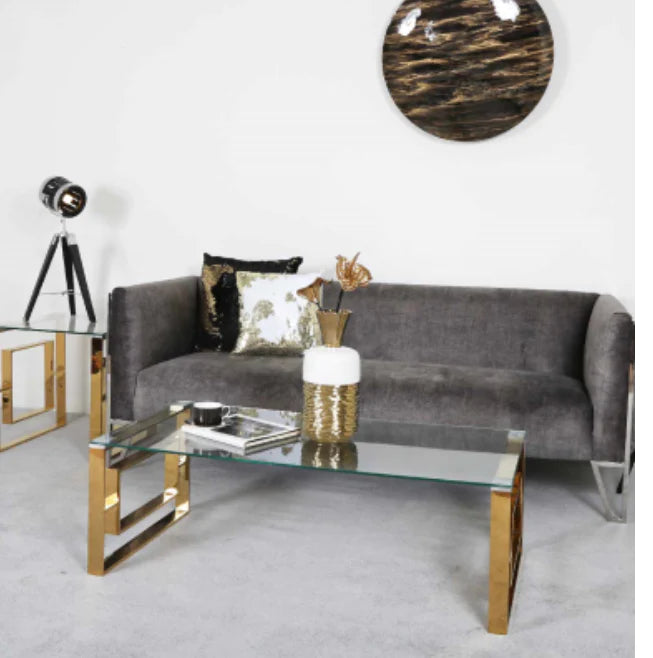 Apex Gold Metal Coffee Table
