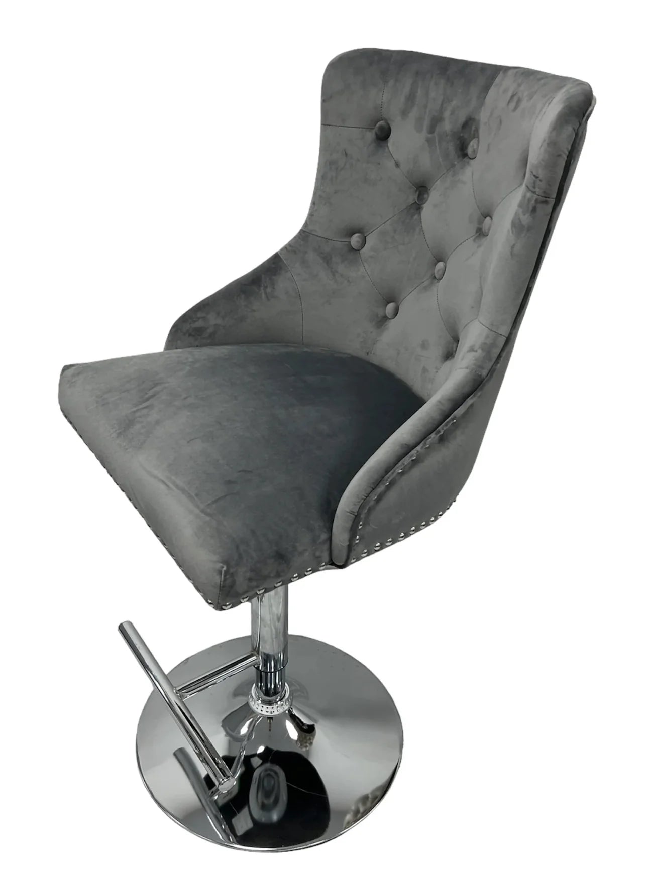Valencia Bar Stool Ring Knocker Dark Grey