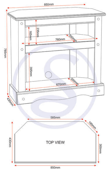 Corona Corner TV Cabinet