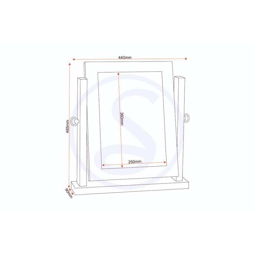 Lisbon Dressing Table Mirror