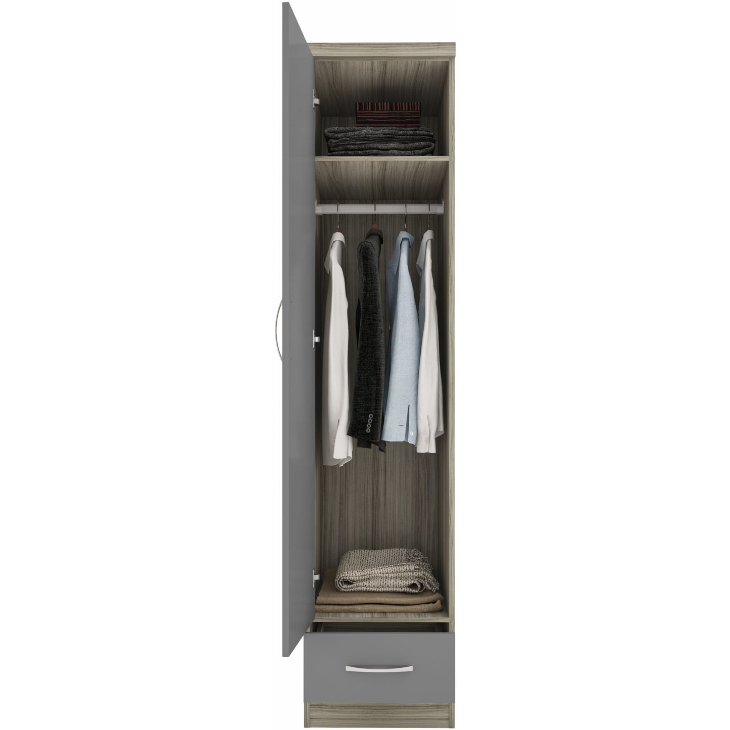 Nevada 1 Door 1 Drawer Wardrobe