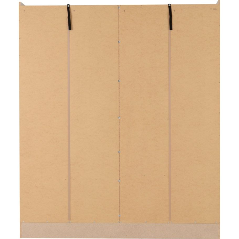 Nevada 4 Door 2 Drawer Mirrored Wardrobe