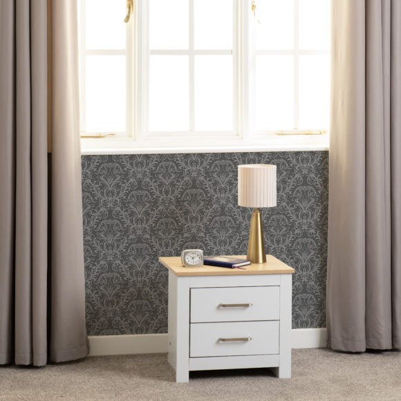 Portland 2 Drawer Bedside
