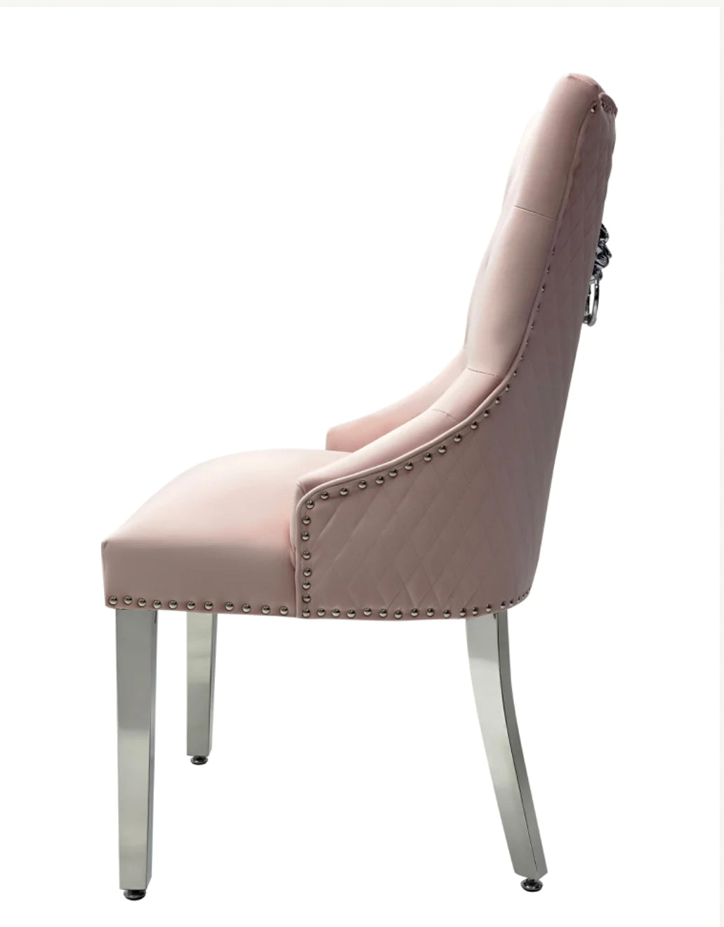 2 X Majestic Pink Lion Knocker Chair