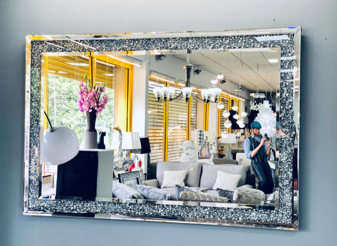 Crushed Diamond Wall Mirror 100/70cm