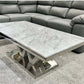 Majestic Grey Marble Coffee Table