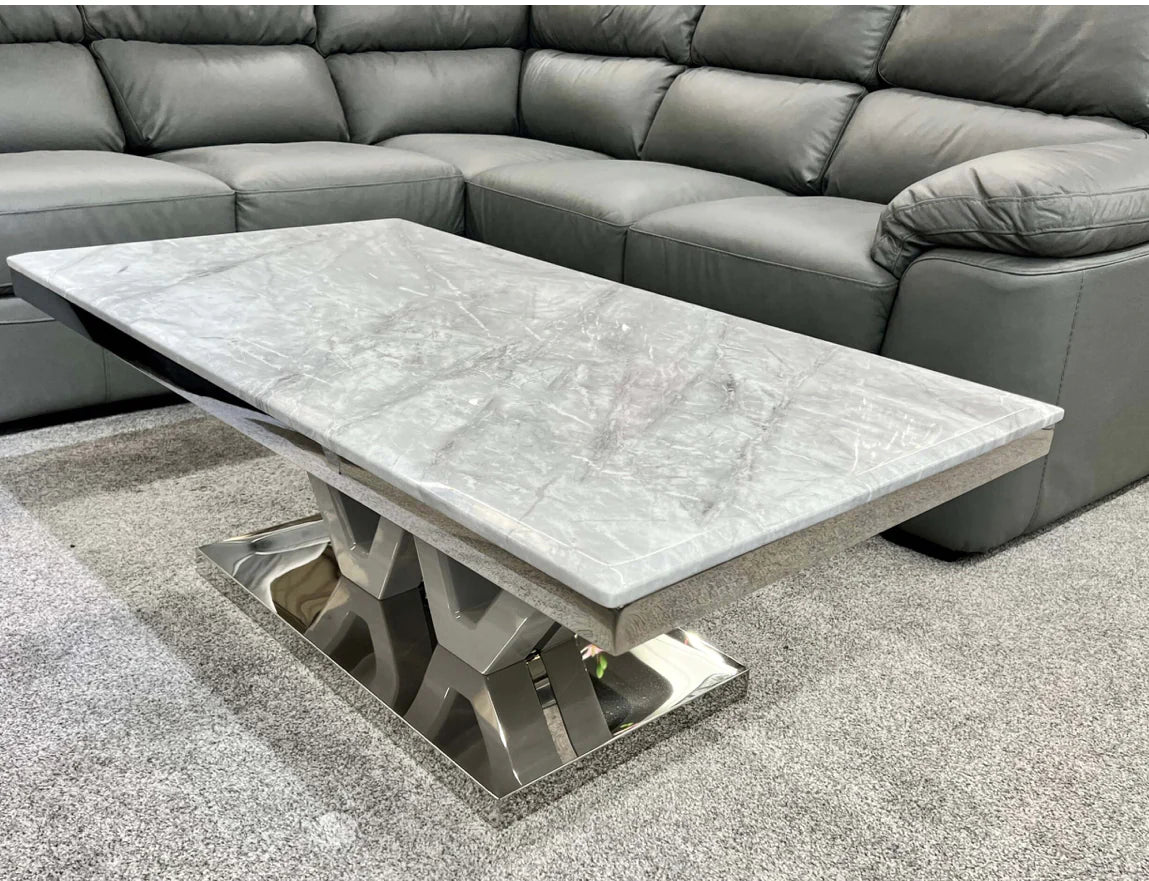 Majestic Grey Marble Coffee Table