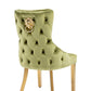 Victoria Dining Chair Green & Gold Dining