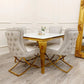 Sandhurst X Leg & Cross Leg Dining Chair In Gold