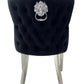 Ariel Marble Dining Table With Valentino Lion Knocker Chairs