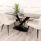 Apollo 1.6 Black Dining Table With Black Sintered Stone