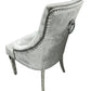 Arianna Marble Dining Table Light Grey Table With Jessica Silver Chairs