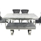 Arianna Marble Dining Table + Lewis Dining Chairs Dark Grey & Matching Bench Dark Grey