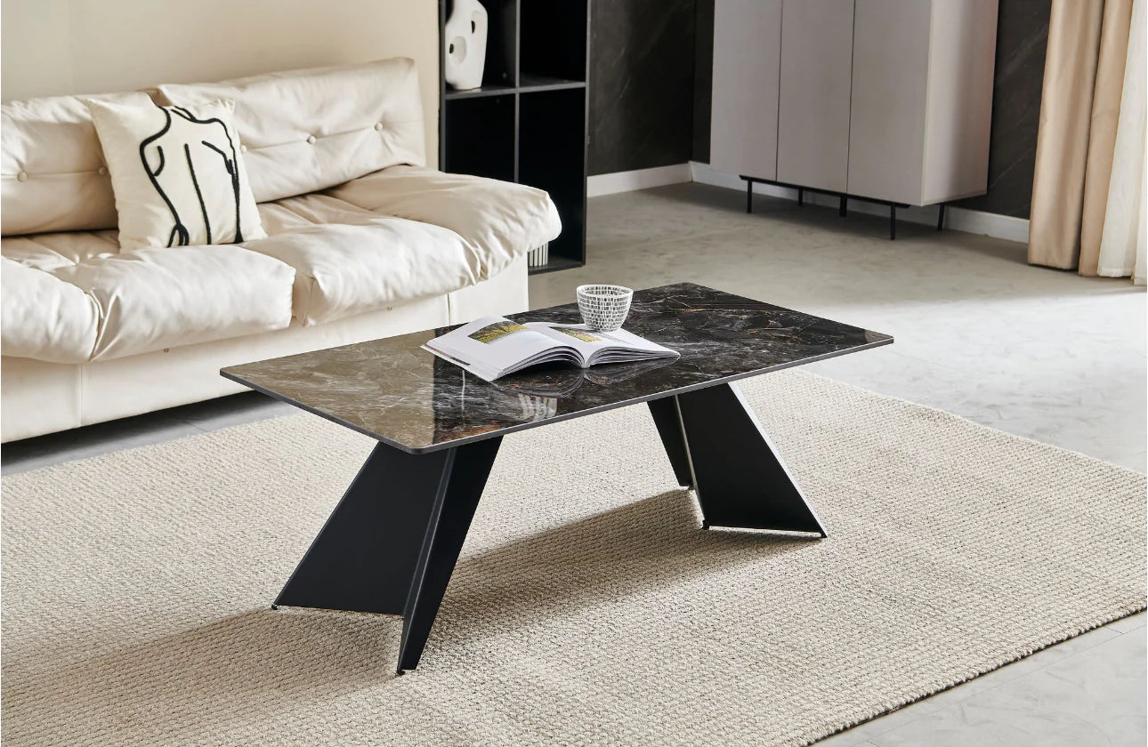 Chicago White & Black Coffee Table