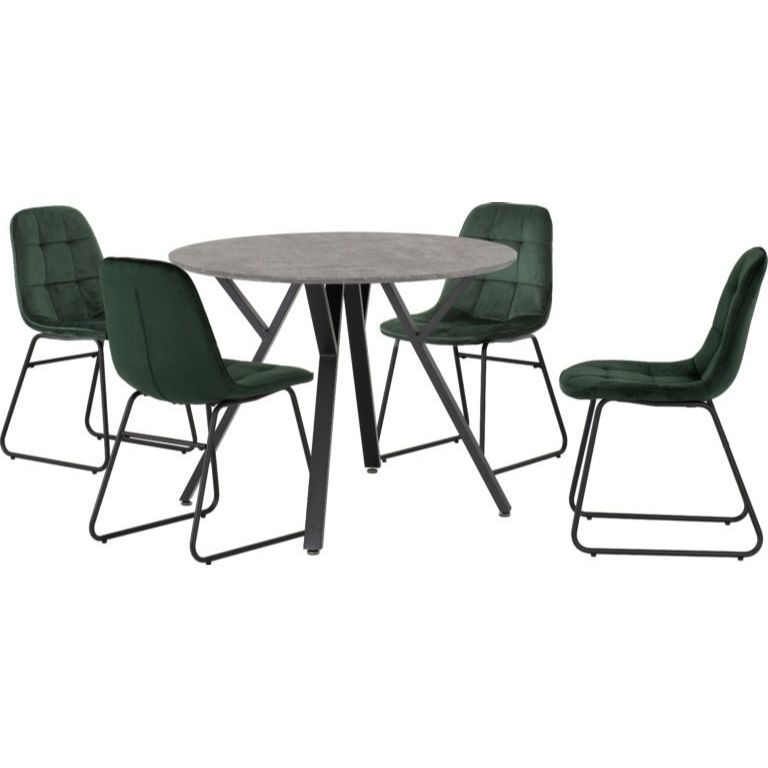 Athens Round Dining Set with Lukas Chairs