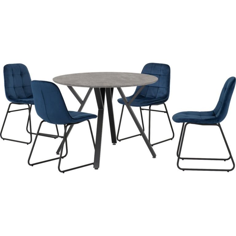 Athens Round Dining Set with Lukas Chairs