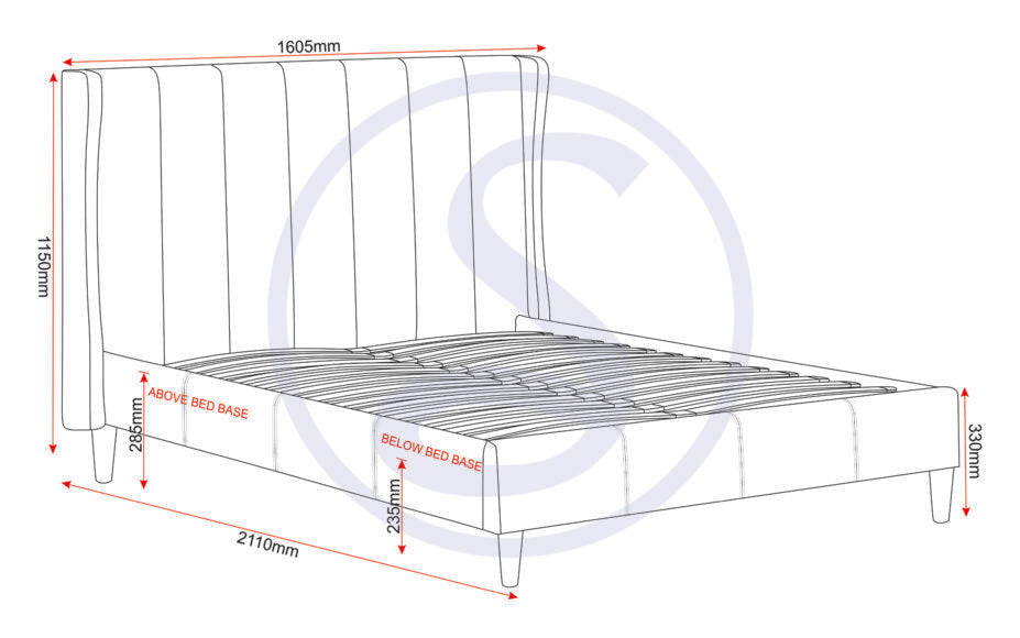 Amelia 4'6" Bed