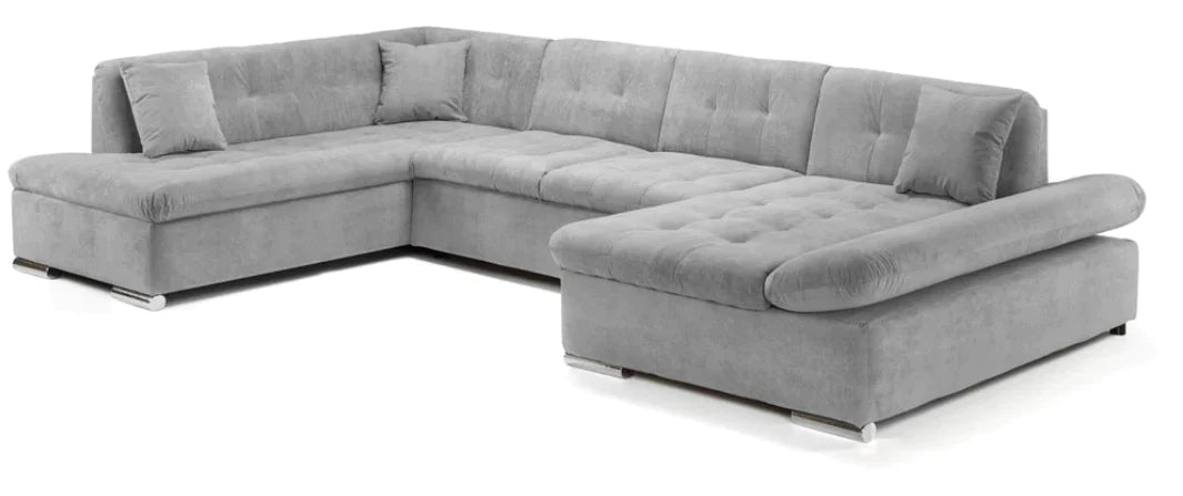 Bergen Sofabed Grey Left Hand Facing U Shape Corner