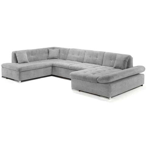 Bergen Sofabed Grey Left Hand Facing U Shape Corner