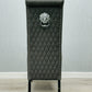 Sofia Grey Pu Leather Chair Lion Knocker