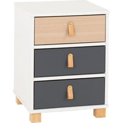 Brooklyn 3 Drawer Bedside