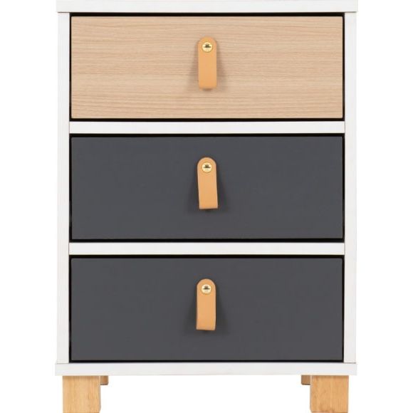 Brooklyn 3 Drawer Bedside