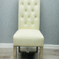 Sofia Grey Pu Leather Chair Lion Knocker