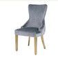 Round Marble Dining Table With Victoria Gold Dining Chairs With Lion Knocker