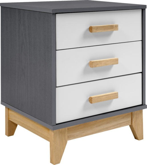 Cleveland 3 Drawer Bedside