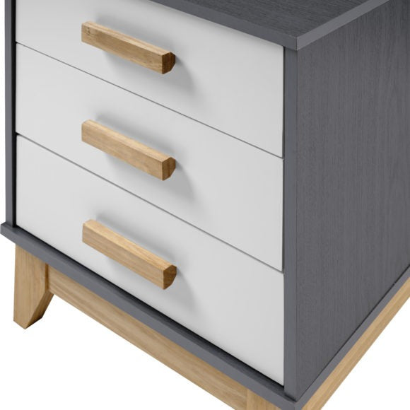 Cleveland 3 Drawer Bedside