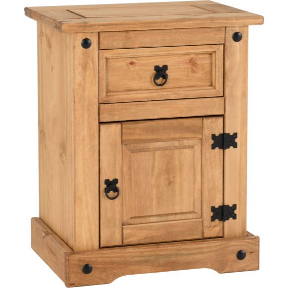 Corona 1 Drawer 1 Door Bedside Cabinet