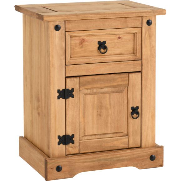 Corona 1 Drawer 1 Door Bedside Cabinet