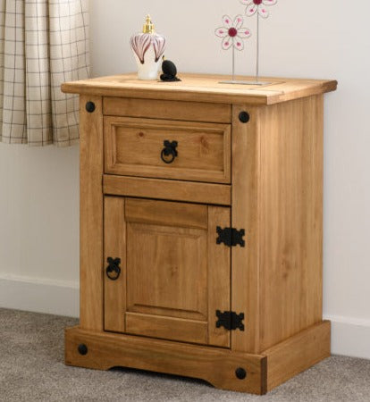 Corona 1 Drawer 1 Door Bedside Cabinet