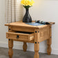 Corona 1 Drawer Lamp Table