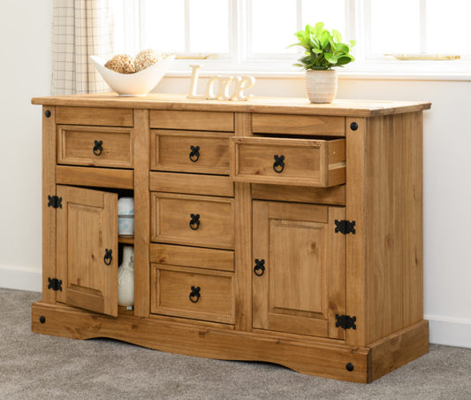 Corona 2 Door 5 Drawer Sideboard