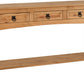 Corona 3 Drawer Console Table With Shelf