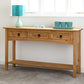 Corona 3 Drawer Console Table With Shelf