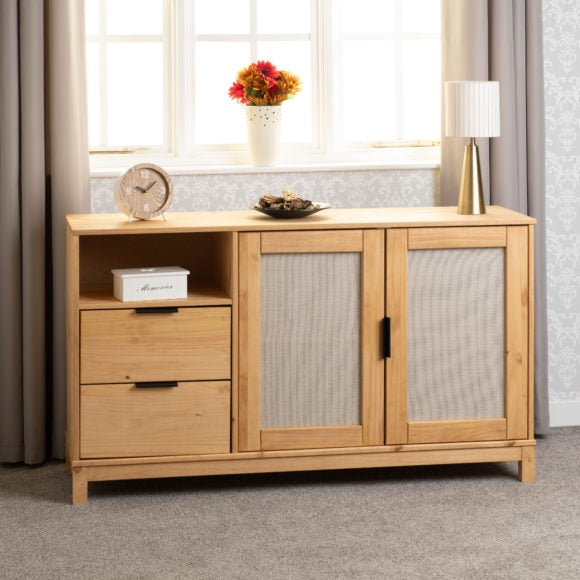 Corona Rattan 2 Door 2 Drawer Sideboard