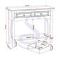 Corona 2 Drawer Console Table With Shelf