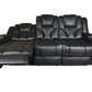 AMSTERDAM 3+2 TOP GENUINE LEATHER ELECTRIC LED RECLINING SOFA