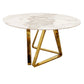 Nero Gold 1.3 Round Dining Table With Sintered Stone Top