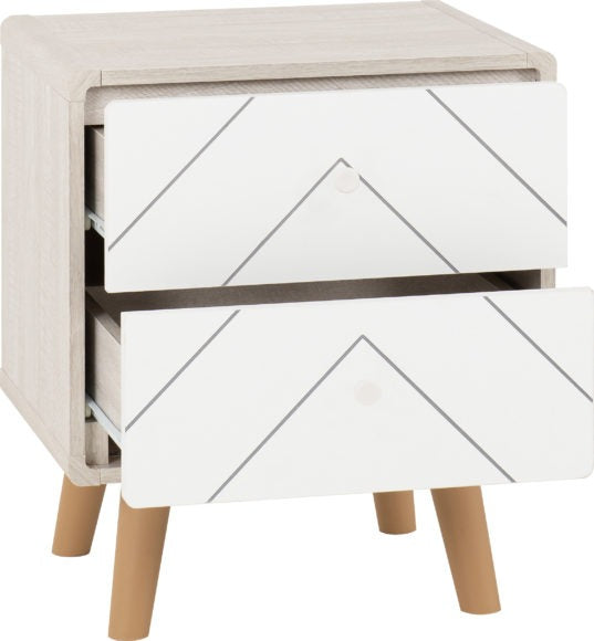 Dixie 2 Drawer Bedside