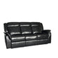 ALEX GENUINE LEATHER 3+2 SEAT RECLINER SOFA SET – BLACK