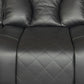 AMSTERDAM 3+2 TOP GENUINE LEATHER ELECTRIC LED RECLINING SOFA