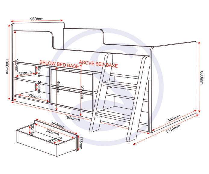 Felix Low Sleeper Bed