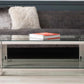 Cohen Steel Tubes And Clear Glass Coffee Table
